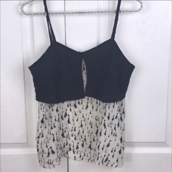 Anthropologie Girls Of Savoy Size 2 Silk Silhouette Tank - Picture 2 of 6